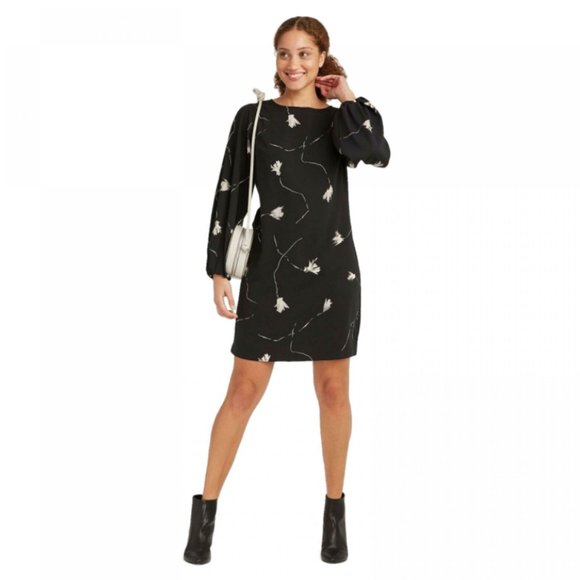 a new day Dresses & Skirts - NWT A New Day Women's Long Sleeve Keyhole Neck Shift Black Dress